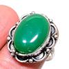 Green Onyx Handmade 925 Sterling Silver Jewelry Ring Size 8 h9I39