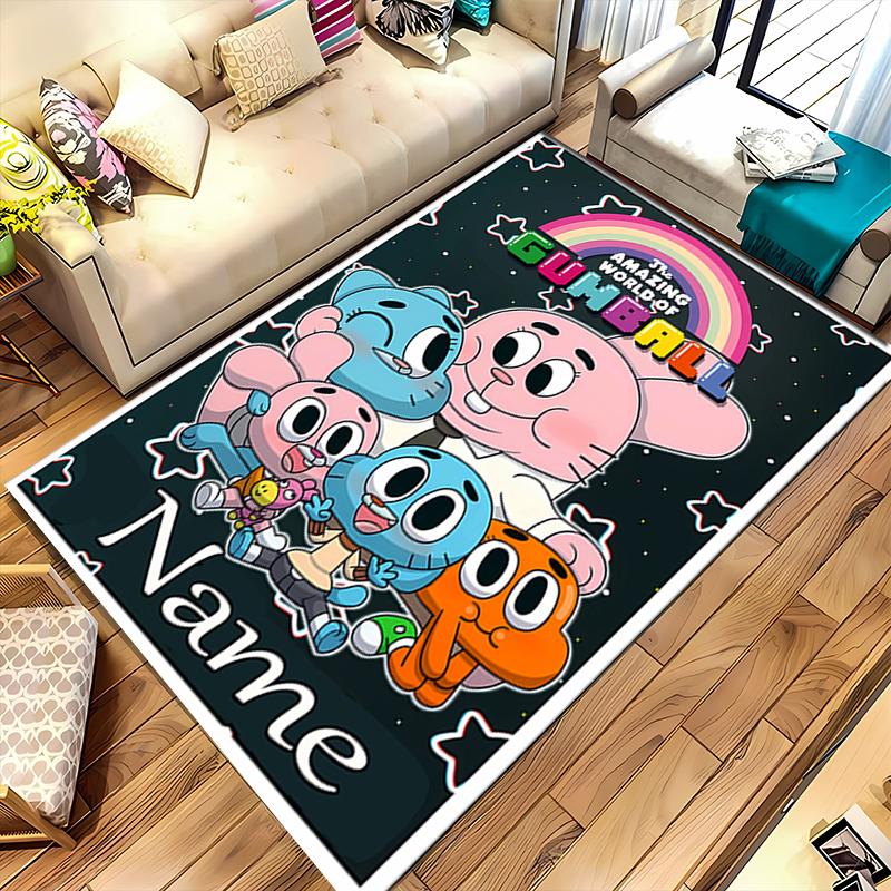 Custom personalization The Amazing World of Gumball Area Rug - Perfect For Kitchen, Bathroom,Laundry Room Decor Large Size Available,Gift All Seasons