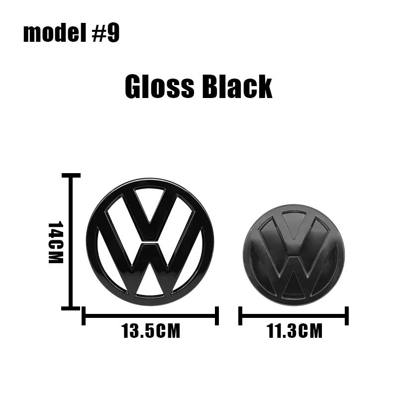 For VOLKSWAGEN VW 2Pcs VW Golf 7.5 ABS Car Logo Cover Front Grille Badge Rear Trunk Emblem Sticker Accessories For Volkswagen Go