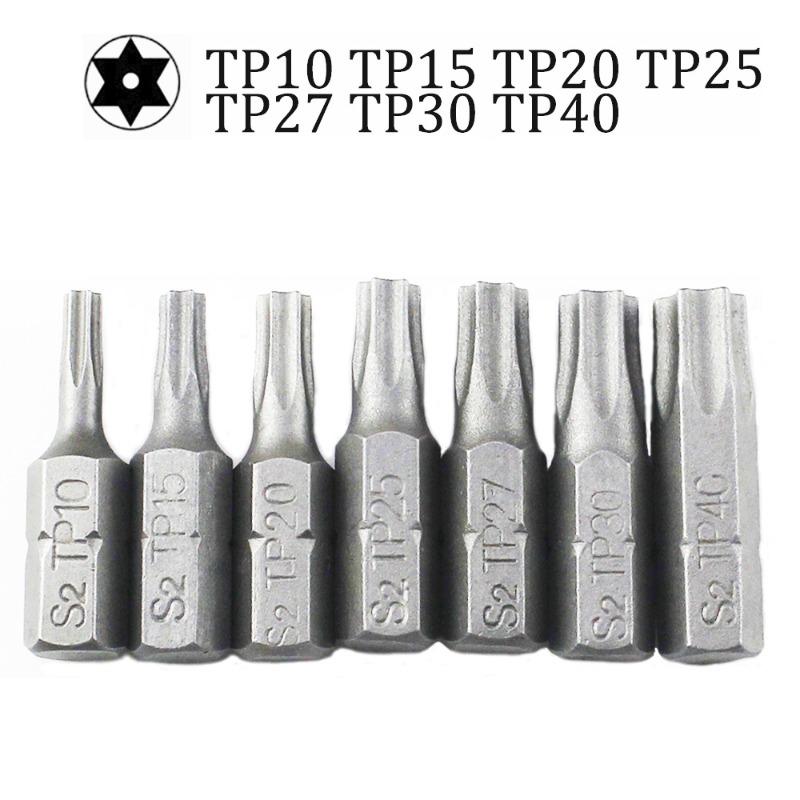 Набор из 10 бит Torx для отверток с шестигранным хвостовиком 1/4 Star T8 T10 T15 T20 T25 T30 T35 T40, биты для отверток для ручных инструментов для дома