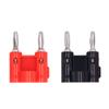 2Pcs Banana Plug 4mm Double Row Cross Connector Accessory Set Kit for Audio Speaker