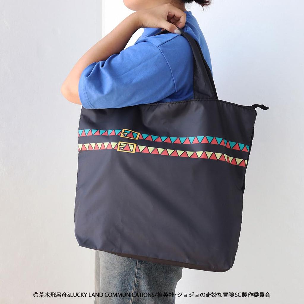 Blooming JoJo's Bizarre Adventure Stardust Crusaders Eco Bag/My Bag Jotaro Kujo (Black) [Approx. 38 X 35 X 10cm] 001020-0001-01