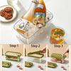 Многофункциональные формы для кубиков льда Силиконовые формы для льда Форма пищевого качества Квадратный контейнер Набор для холодных напитков Пресс-кнопка Сборщик льда