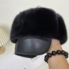 Новая толстая теплая мужская армейская кепка, шлем, шапка из натурального норкового меха, ушанка, русская кепка, мужские зимние шапки больших размеров для мужчин, лыжные русские русские шапки
