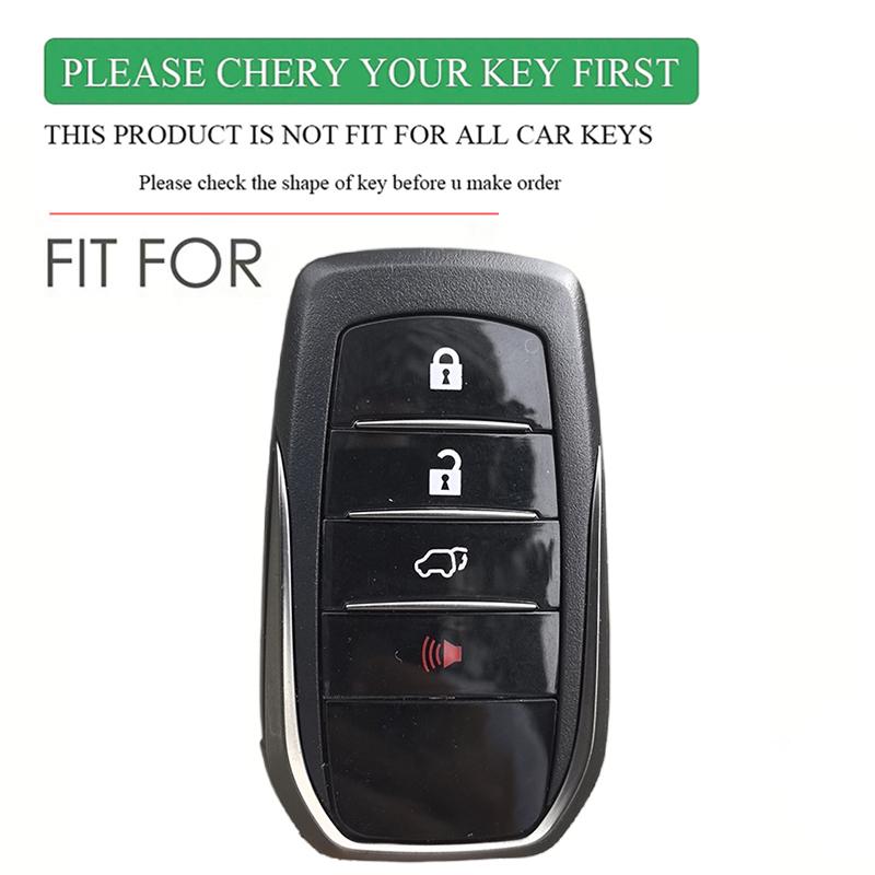 Силиконовый чехол-брелок для автоключа Toyota CHR Hilux Fortuner Land Cruiser 200 Camry Corolla Crown RAV4 Highland