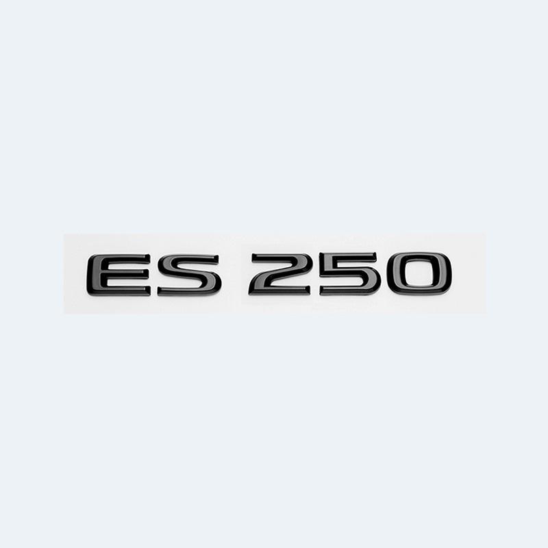 ABS Letters ES200 ES240 ES250 ES300h ES350 Glossy Black Emblem Car Trunk Badge Modified Upgraded Sticker for Lexus ES Series VH6