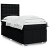 Box Spring Bed with Mattress Black 90 x 200 cm Fabric