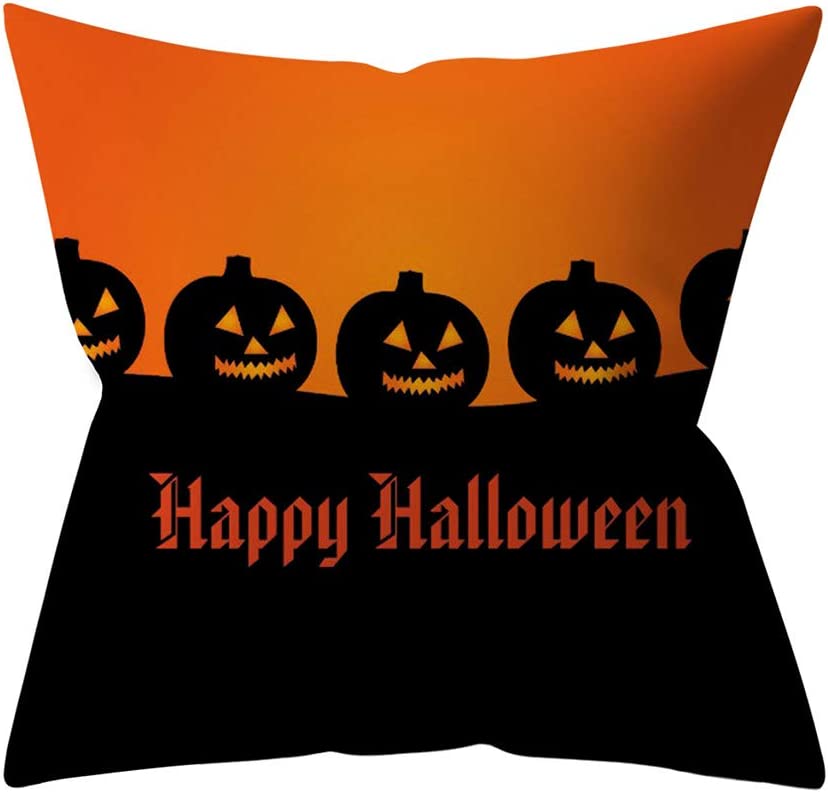Хэллоуин ужас тыква летучая мышь паутина наволочка с принтом бытовая гостиная диван украшение квадратная наволочка