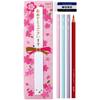 Набор celebratory Tombow Pencil 2B для письма 2 красных MONO Розовый (10 карандашей, карандаши, ластик) MP-KB01-2B