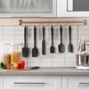 6pcs Silicone Dough Scraper, Heat Resistant, Oil Brush Set Cake Butter Spatula Spatula, Black, Ideal for Baking and Cooking