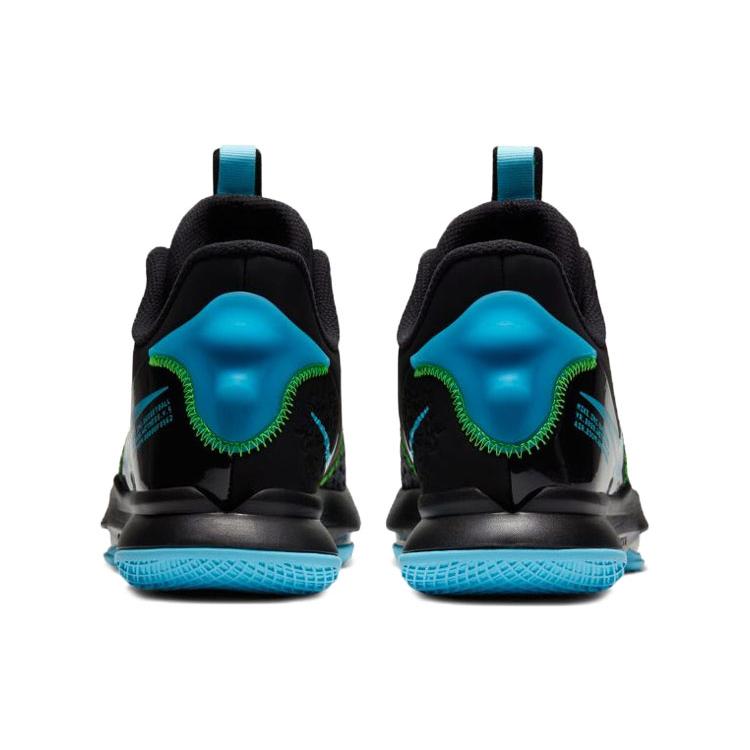 Nike LeBron Witness 5 EP 'Black Light Blue Fury' (Unisex) Black / Green Strike / Light Blue Fury / Lagoon Pulse Basketball Shoes CQ9381 004