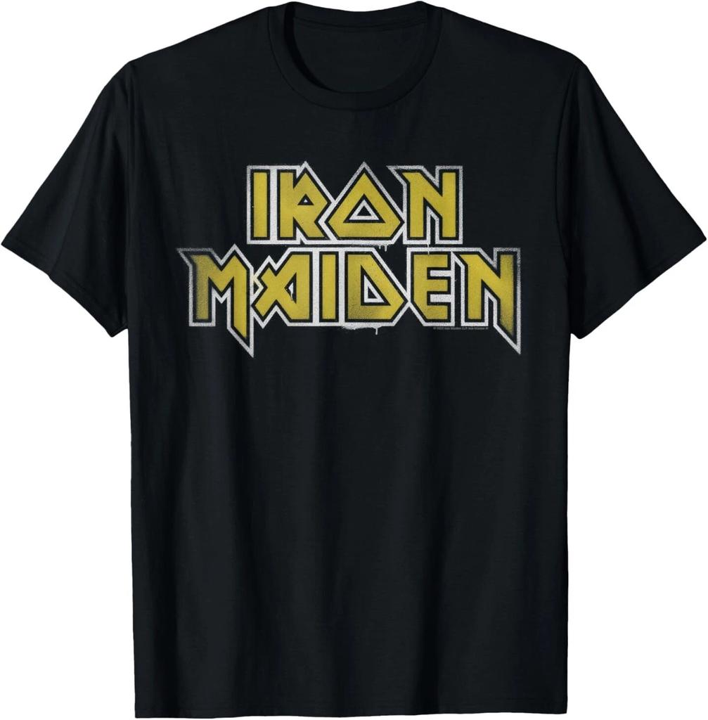Iron Maiden - Tour Logo T-Shirt Tops Tee Men's Women's 100% Cotton