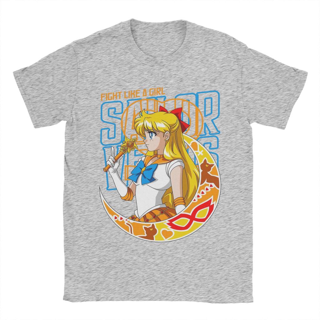 Humorous Sailors Moons T-Shirts for Crew Neck 100% Cotton T Shirt Short Sleeve Tees Summer Clothes Unisex