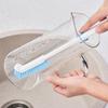 Plastic Long Handle Right Angle Cleaning Brush For Cup Bottle Scrubber