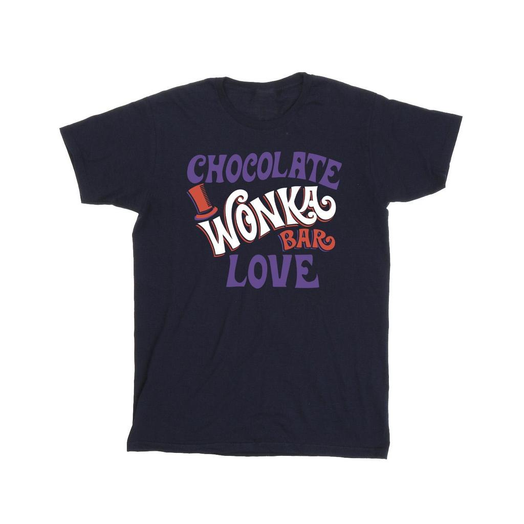 Willy Wonka & The Chocolate Factory Girls Chocolate Bar Love Cotton T-Shirt