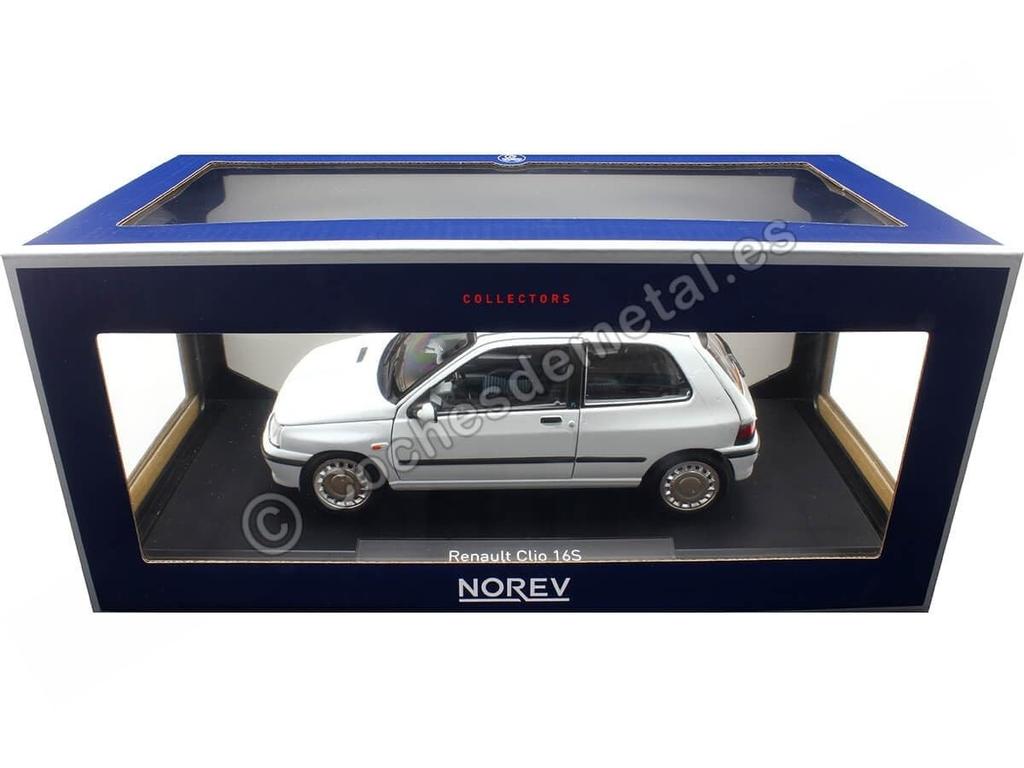 NOREV Renault Clio 16S 91 White Scale Model 185251 1/18