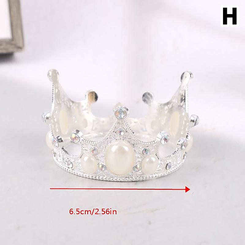 Crown Cake Decoration Princess Topper Children Ornaments For Wedding Birthday KTY