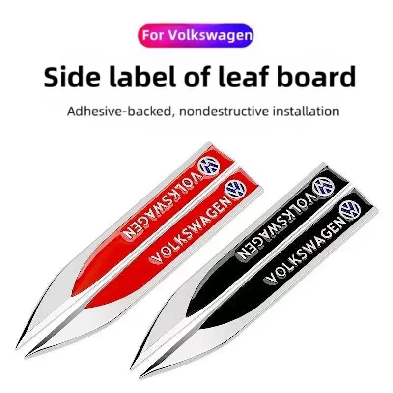 New 1PCS 3D Metal Car Body Side Fender Badge For Volkswagen VW Golf 7 6 5 GTD GLI Logo Sticker Emblem Decals Styling Access