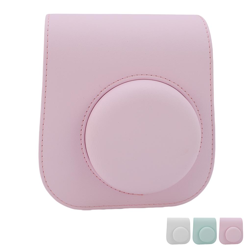 Camera Protective Case PU Leather Camera Case Accurate Opening Adjustable Shoulder Strap Comfortable Touch for Instant Cameras