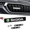 2025 Новый 1/2 шт. Декоративный светодиодный значок-эмблема на решетку переднего капота для Skoda Octavia Fabia RS Kamiq Kodiaq Rapid SCAL
