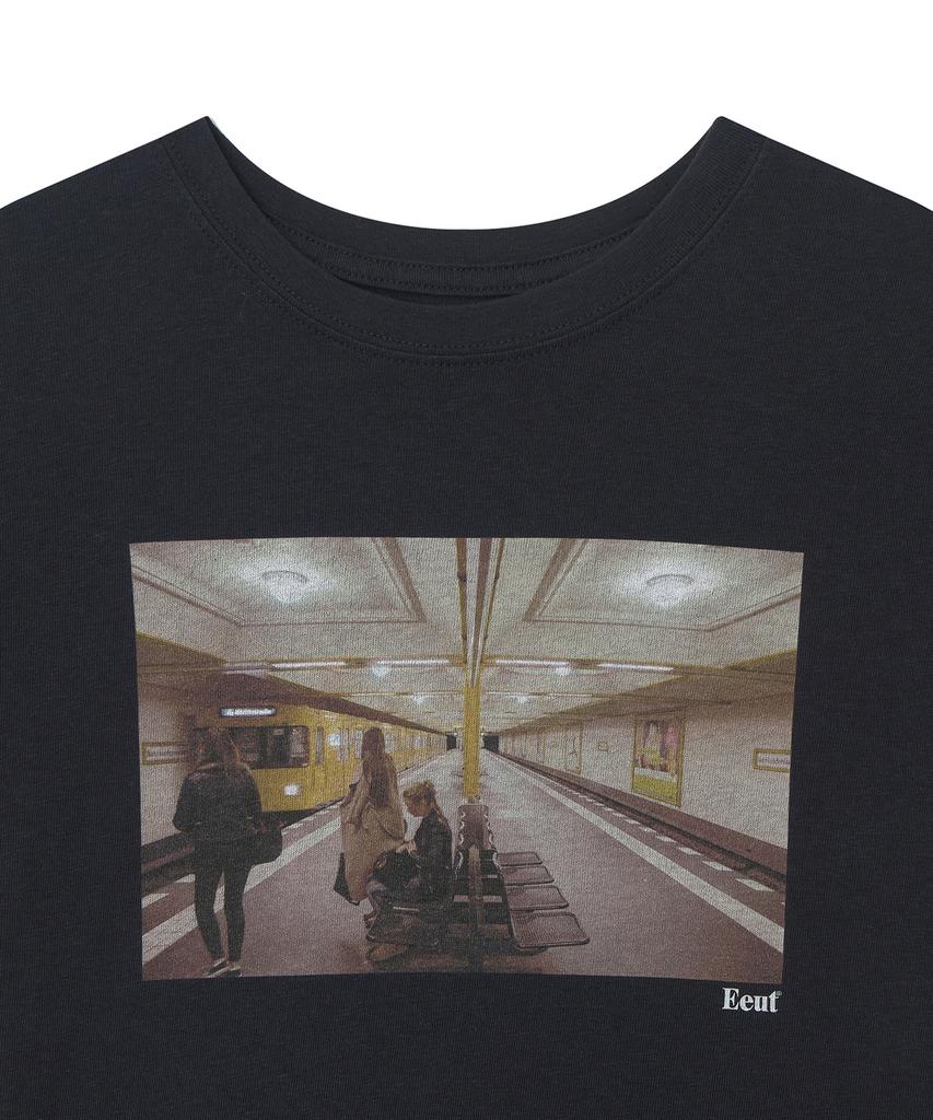 Футболка Iuteu Subway Gallery / Угольный