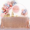 Rectangular Party Sequin Tablecloth Solid Color Table Decoration Dinner Table Cover  Baby Shower