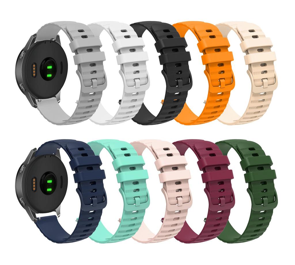 18mm Silicone Smart Watch Band For Garmin Vivoactive 3S 4S Strap Venu 2S Vivomove 3S Forerunner 255S Active S Wristband Bracelet