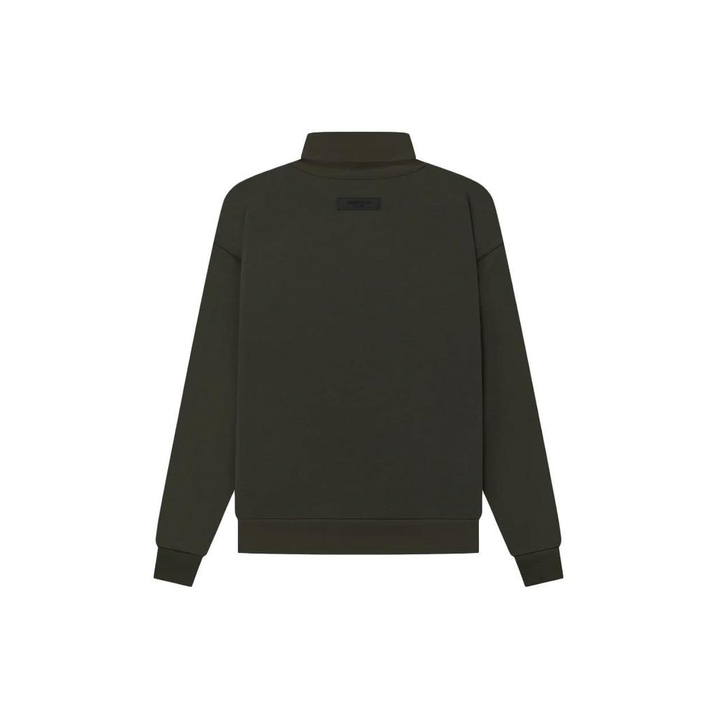 Fear of God Essentials Essentials SS23 Thick Warm Turtleneck Sweater With Front Logo Embroidery Men Sweater Off-Black FOG-SS23-074