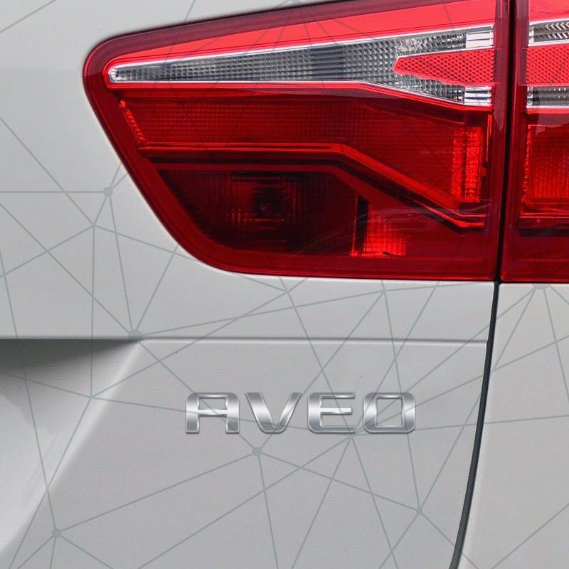 3D Auto Metal AVEO Badge Car Rear Trunk Emblem Sticker LOGO Decor For Chevrolet Cruze Spark Sail Orlando Sonic Body Styling
