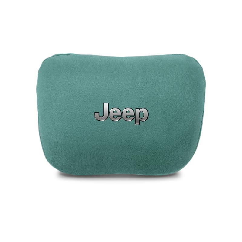 Car Headrest Cover Auto Seat Cover Head Neck Rest Pillow For Jeep Grand Cherokee Wrangler JK Gladiator Compass Renegade Patriot AKT1
