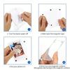 Acrylic Magnetic Photo Frames Refrigerator Mini Picture Frames Magnets Double Sided Wallet Size Fridge Frames for Polaroid Film
