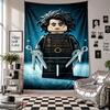 Wall TapestryEdward Scissorhands Art Hanging Cloth Decorative Background Cover for Room Decoration