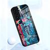 Чехол для телефона Anime G-ghost In The S-shell для Samsung S26 S25 S24 FE S23 S22 S21 Plus S20 Ultra Note20Ultra Черная стеклянная крышка