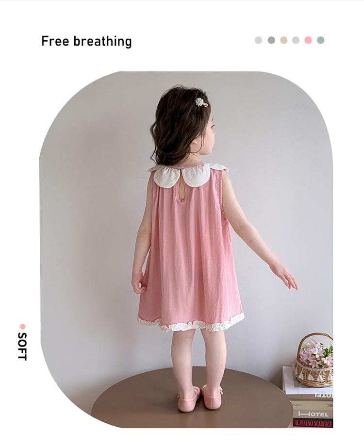 Girls' Flower Dress Summer 2026 New Children's Summer Dress Tank Top Skirt Stylish Baby Summer Thin Skirt