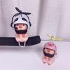 Mini Helmet Piglet Car Ornaments Cute Little Pink Pig With Helmet Propeller Car Decor Road Bike Motorcycle Decoration 2023