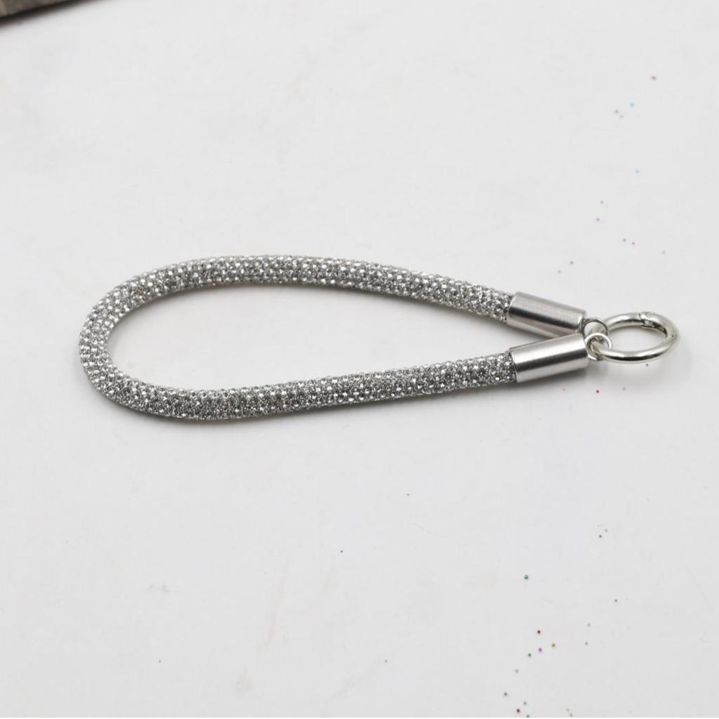 Высококачественный брелок для ключей с подвеской из горного хрусталя и яркий шнурок для телефона - веревка против потери для женщин