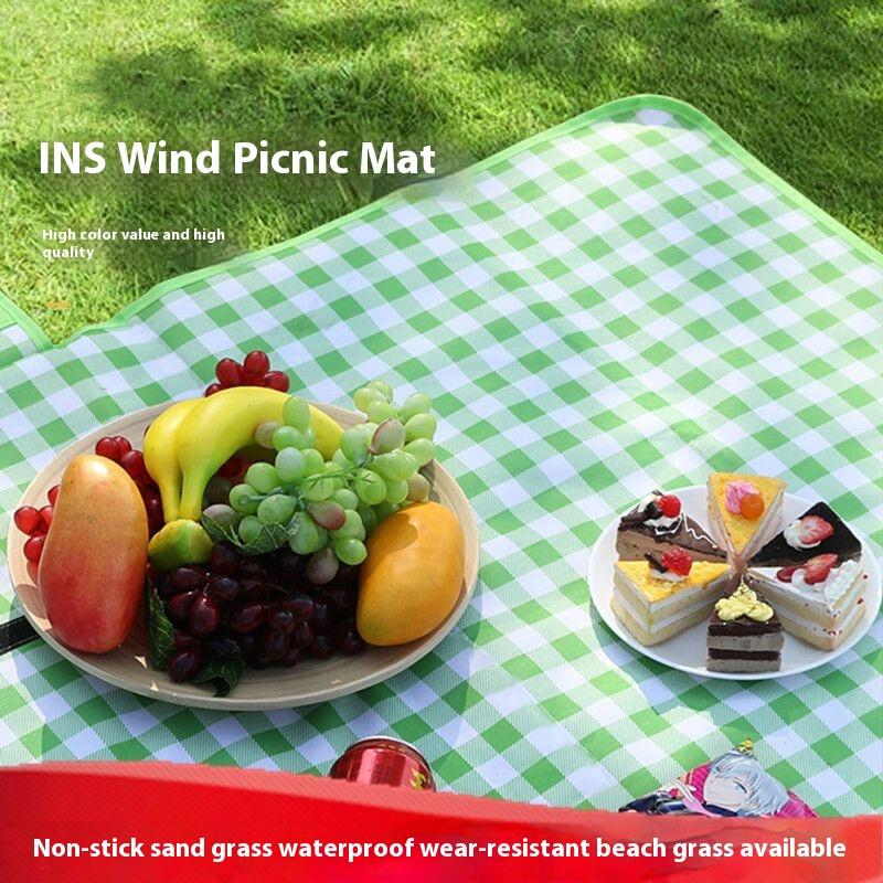 Складной коврик для пикника Портативные коврики для песка и пляжа Нетканый материал Утолщенный Палаточный коврик для кемпинга Влагостойкий Коврик для пикника на открытом воздухе