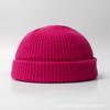 Knitted melon fur hat wool hat dome cold hat autumn and winter hat American retro knitted hat landlord hat