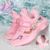 Autumn and Winter New Style Children's Cotton Warm Sports Running Shoes High-top Cotton Shoes Snow Shoes Children's Shoes Basketball Shoes Girl Shoes