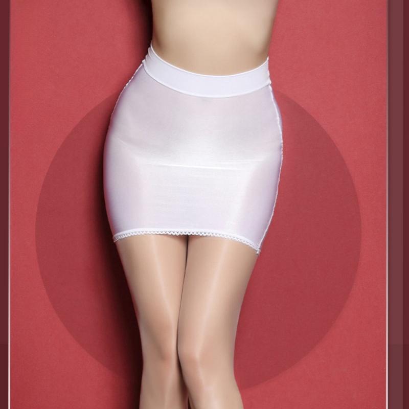 Модная женская сексуальная обтягивающая прозрачная шелковая мини-юбка, однотонная эластичная облегающая прозрачная одежда для ночного клуба, короткие юбки