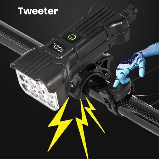 Перезаряжаемый велосипедный фонарь с звуковым сигналом. Супер яркий, высокий люмен. 5 регулируемых режимов. Передний задний велосипедный фонарь. Аксессуар для аварийной лампы.