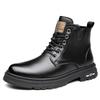 2025 Men's High-Top Martin Boots - Autumn & Winter Casual British Style, Youth Trend, Big Yellow