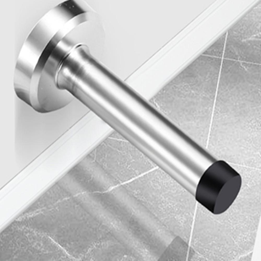 3 Pieces Stainless Steel+Rubber Door Stop Anti-Collision Door Stop Wall Mounted
