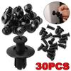 10-30pcs Auto Car Bumper Door Panel Fender Liner Nylon Clips Retainer Fasteners Clips For Honda Nissan Mitsubishi 8mm Hole
