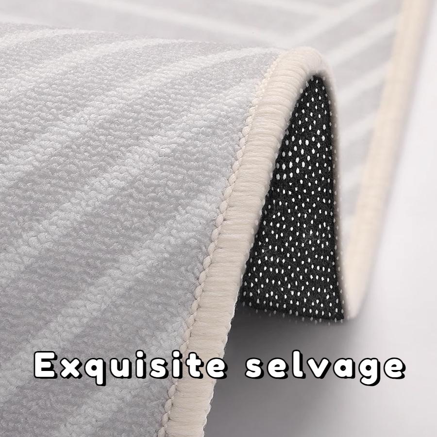 Современный Геометрический Ковер Гостиная Мода Простой Стиль Декорация Мягкие Большие Ковры Спальня Прикроватные Нескользящие Моющиеся Коврики для Пола