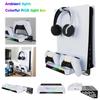 Wall Mount for PS5 with Charging Station Headset Holder Dual Controller Charger Stand For for PS5/PS5 Slim Disc /Digital Console
