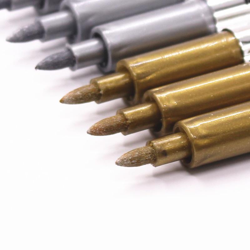 Водонепроницаемая перманентная 1 шт. металлическая цветная ручка с чернилами для подписи фотоальбома корейские канцелярские принадлежности своими руками