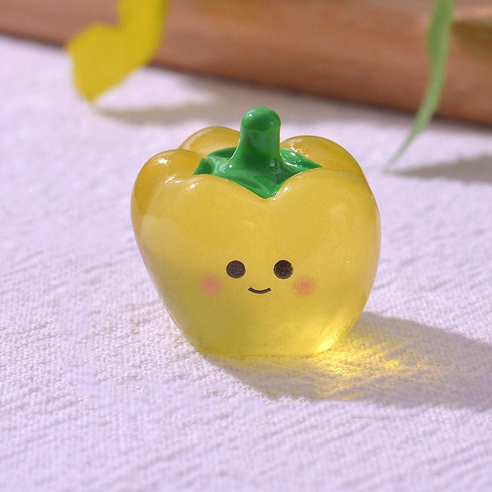 Cute Simulation Luminous Vegetables Mini Fake Vegetables Home Kitchen Decorations