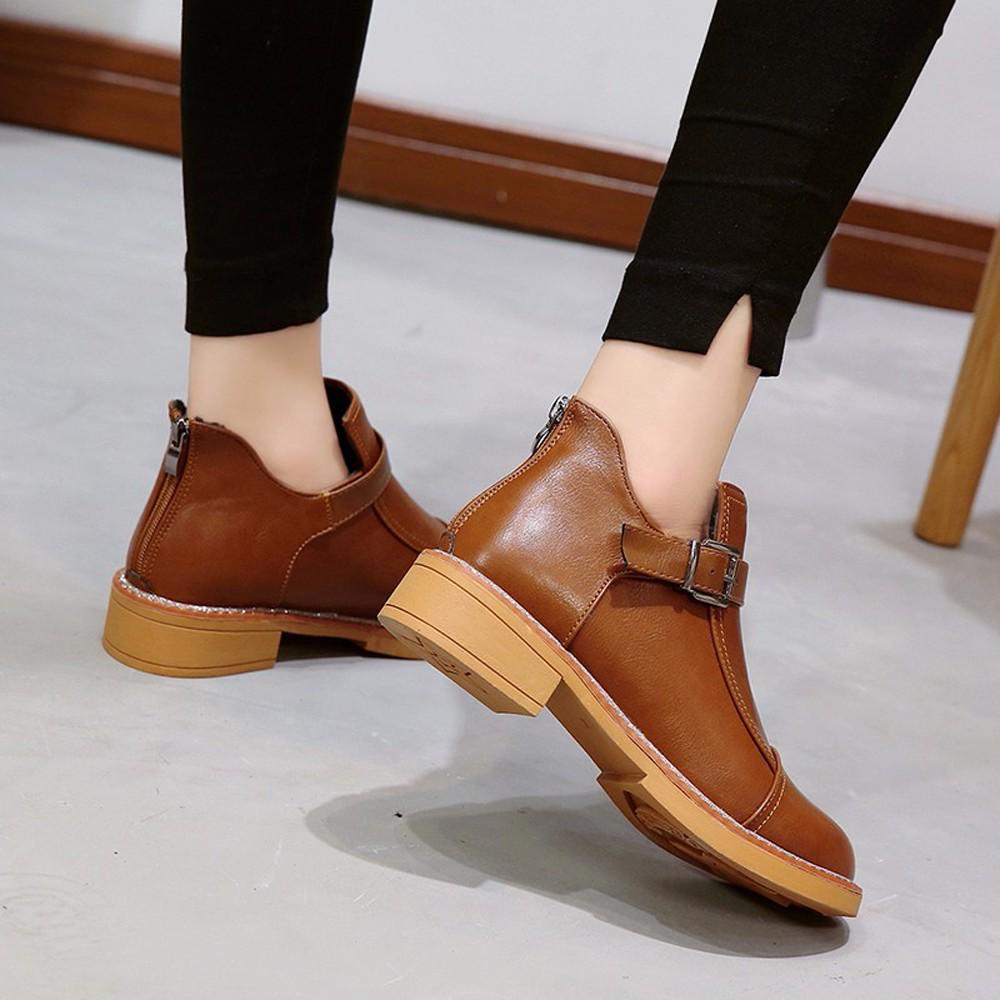 Мода 2024 bota feminina salto Модные женские ботинки с круглым носком и толстой подошвой Классические ботинки botas mujer zapatos mujer sdc56