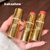 Kakashow Двусторонний стик для румян натурального красного оттенка: Корейский стиль, Стойкая, Матовая с низкой насыщенностью для деликатного цвета, осветляющего кожу.